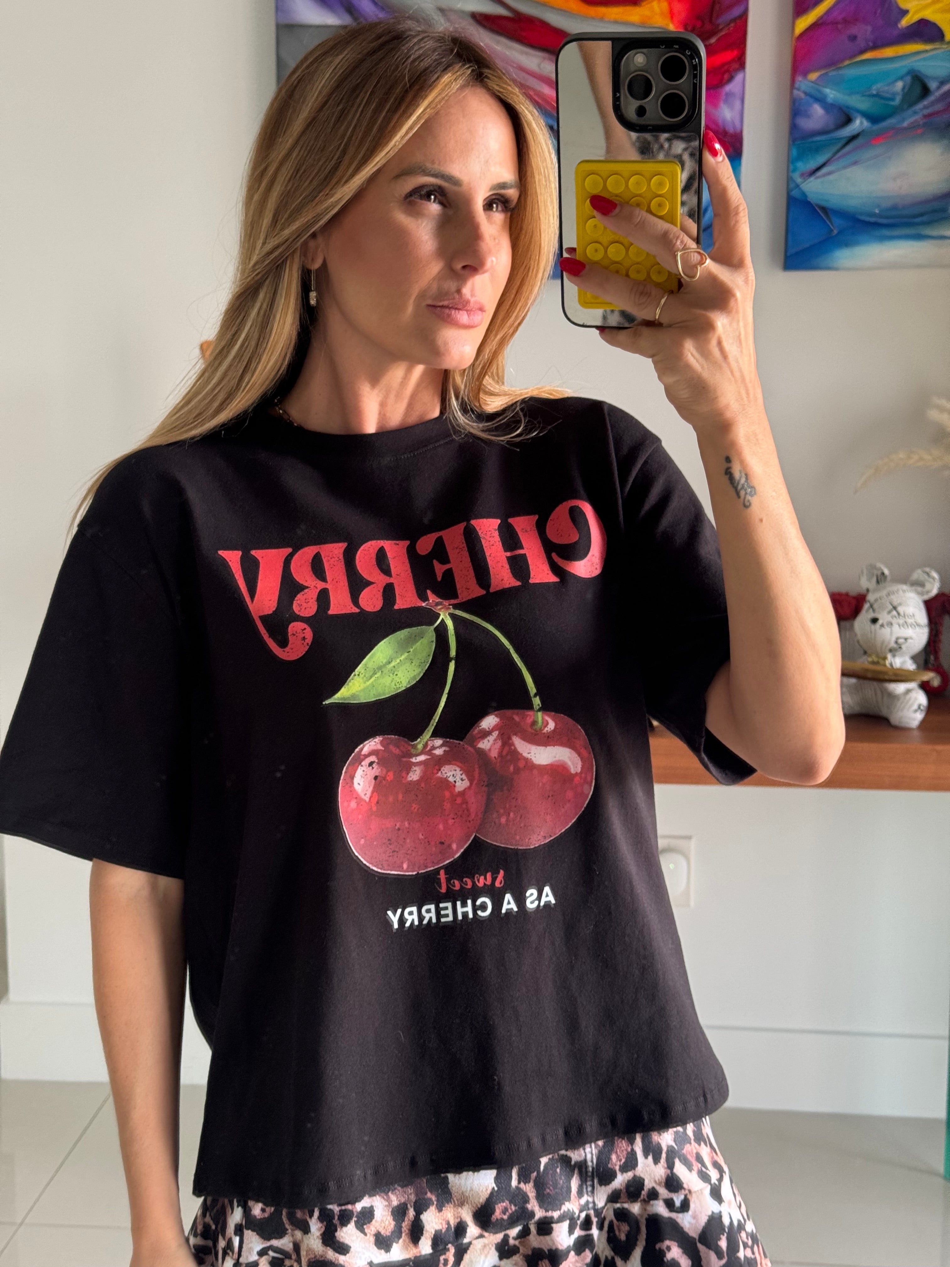 T-shirt Cherry PI Black