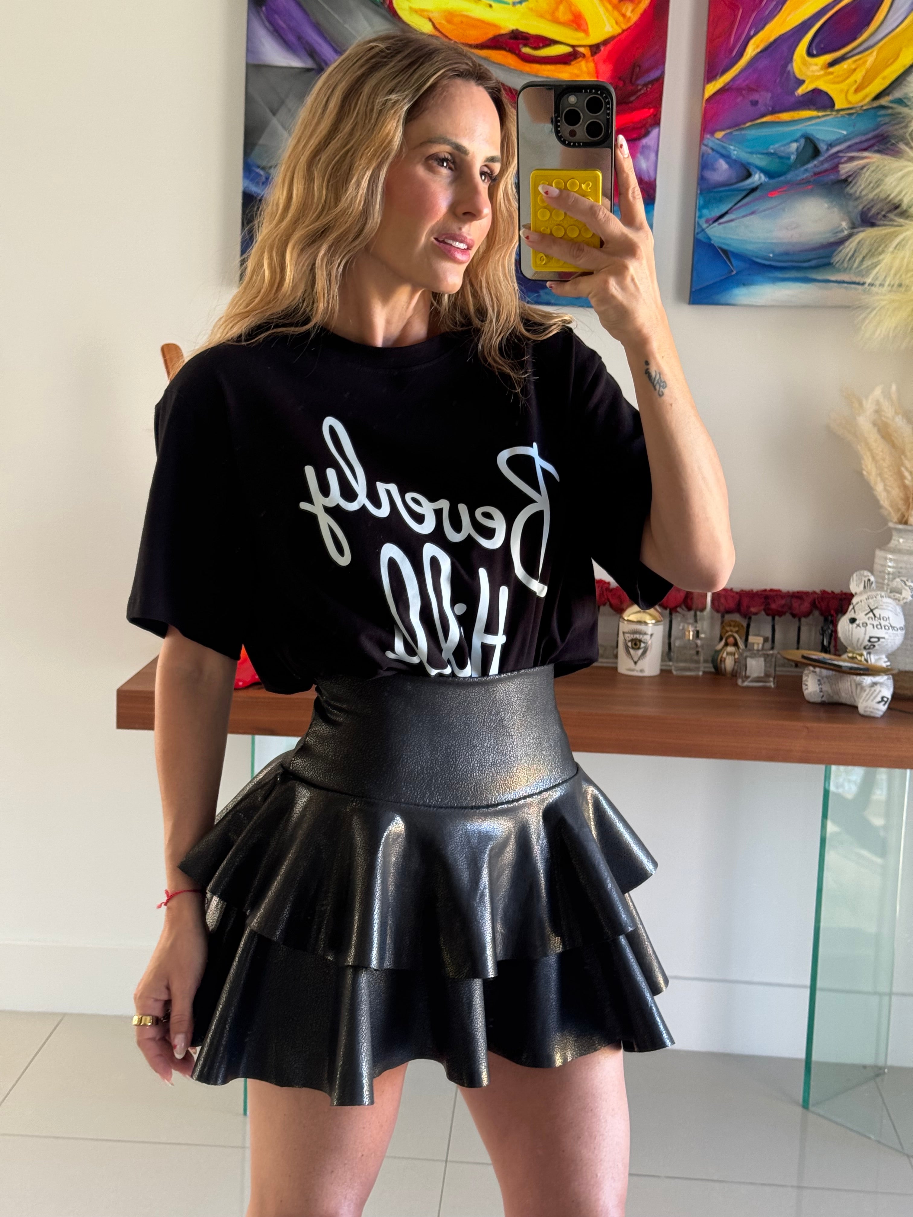 Skirt VSW Black Leather