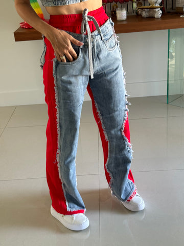 Pant Red Jeans