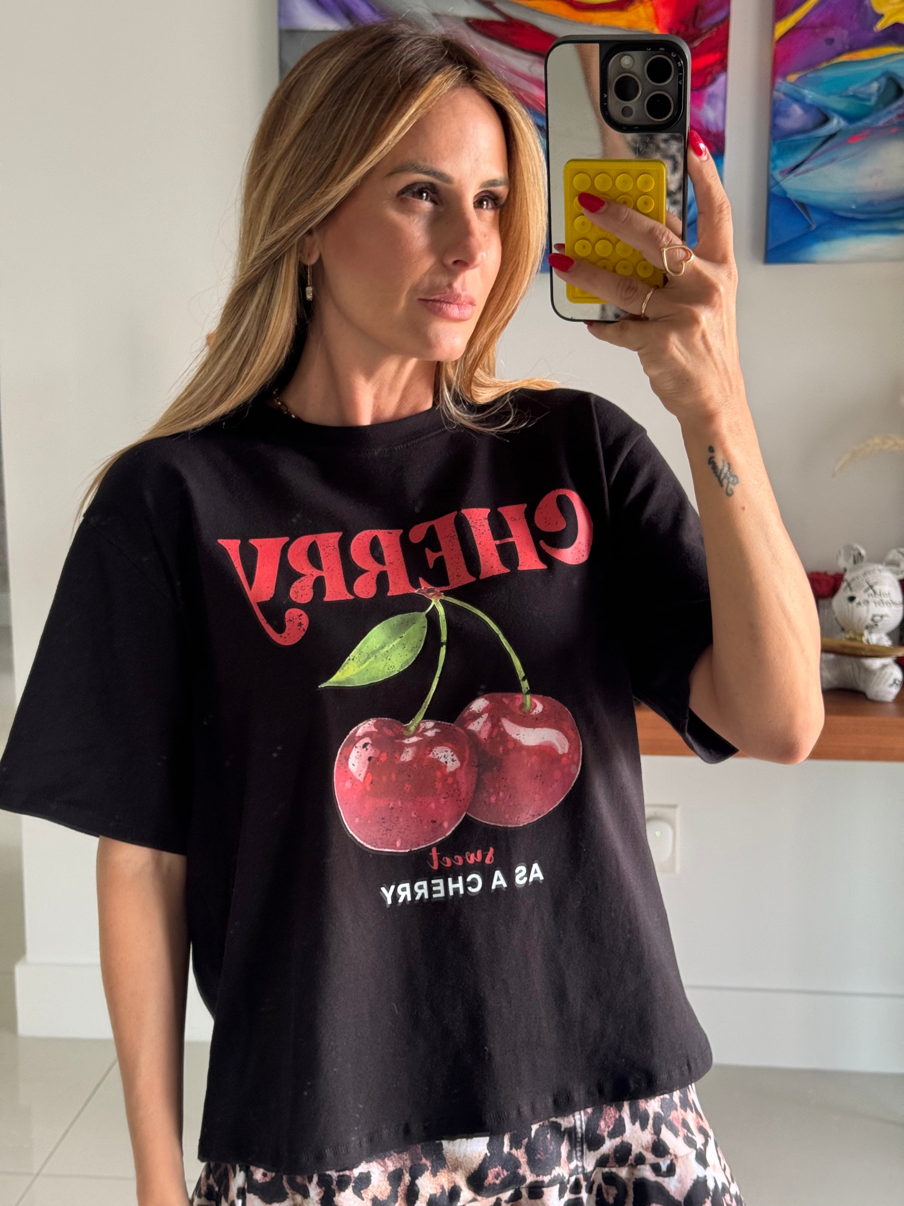 T-shirt Cherry PI Black