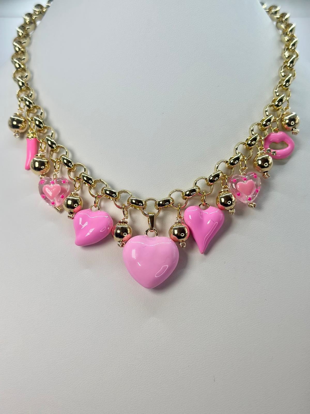 Collar Edy Cuore Pink